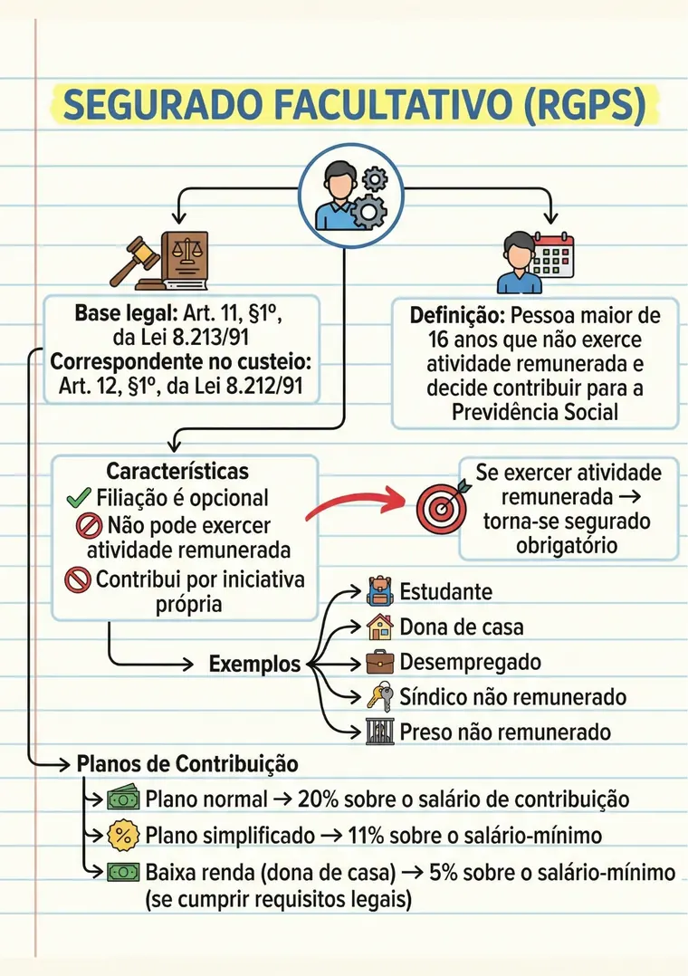 Exemplo de card ilustrado INSS 2