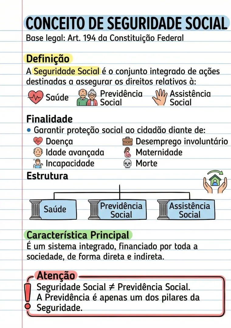 Exemplo de card ilustrado INSS 7