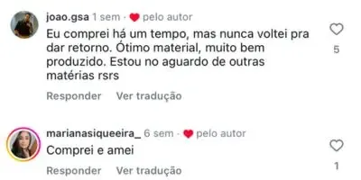 Depoimento de aluno 3